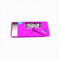 Boîte métallique à couvercle coulissant, petite, de qualité alimentaire, couleur personnalisée, finition mate, pour emballage de film en verre trempé, idéale pour baume à lèvres et crèmes.