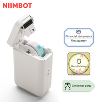 NiiMbot-mini impresora térmica inteligente D101, máquina de impresión de etiquetas adhesivas, portátil, con código de barras, inalámbrica
