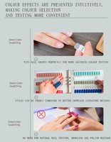 Présentoir professionnel portable pour vernis gel avec couleurs magnétiques amovibles – Nuancier d'ongles en acrylique pour salon de beauté