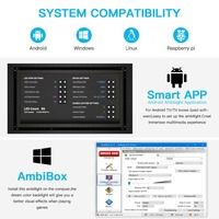 Kit de bande LED Ambibox USB 5V avec WS2812B RGB 5050 SMD IP20 pour rétroéclairage de téléviseur/ordinateur de bureau avec boîte de couleur