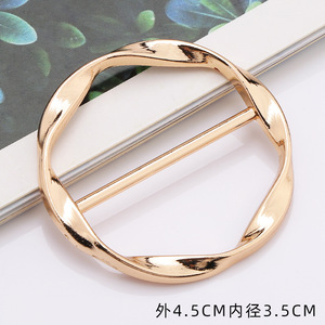Boucles d'angle en alliage de zinc durables pour t-shirts et chemises d'été - Boucles carrées sécurisées en forme de perle pour la vente en gros - Product Image 5