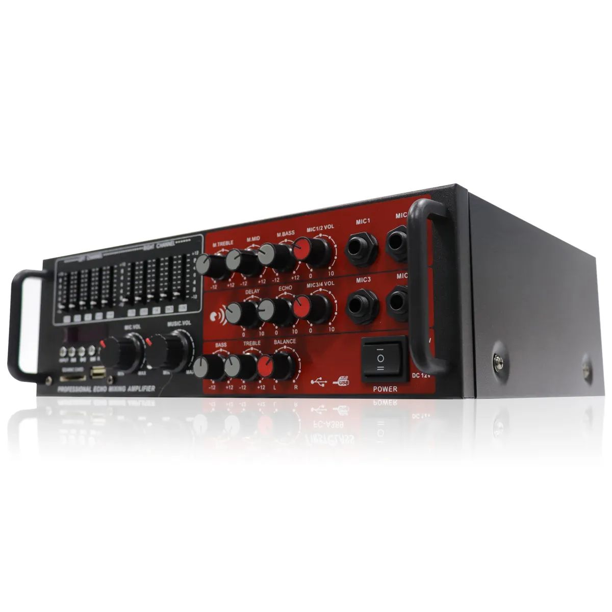 Sản phẩm tại chỗ 25 Watt USB Echo amp chuyên nghiệp Mixer khuếch đại công suất cho guitar điện