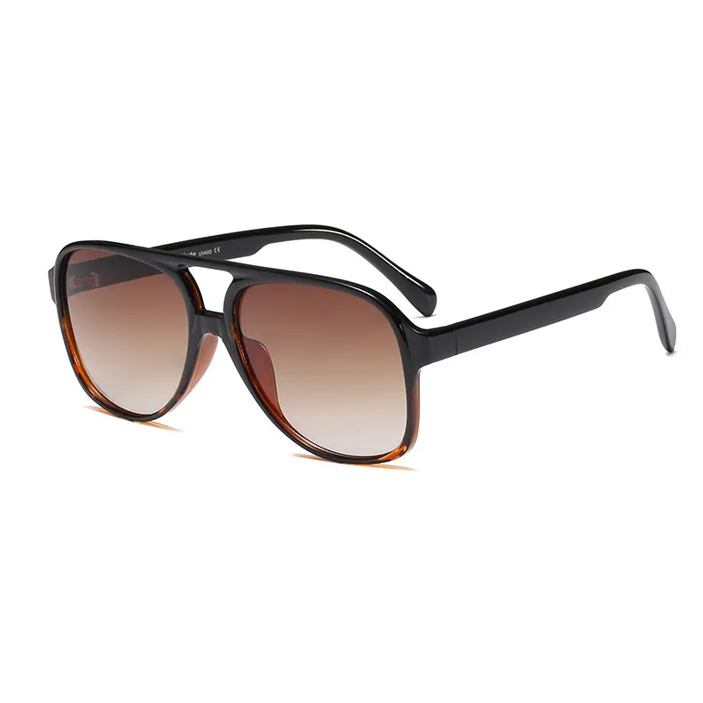Óculos de sol feminino liso, novo óculos de sol da moda, alta qualidade, grande, 95144