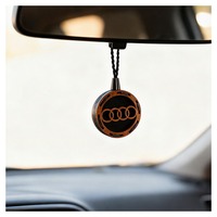 Désodorisant de voiture en bois fait main avec logo personnalisé, rechargeable, base en feutre non parfumée, OEM ODM, faible MOQ, vente en gros