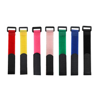 Attaches-câbles multi-usages en nylon 100% avec boucle auto-agrippante, réutilisables, colorées, réglables, avec boucle