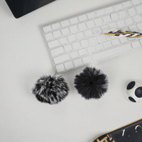 Mini pare-brise pour microphone, housse en fourrure pour microphone, housse pour casque, pare-brise pour microphone cravate, réduction du bruit