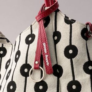 Geometric pattern jacquard shoulder bag ladies modern style shoulder bag polyester fiber cowhide shoulder bag - Product Image 3