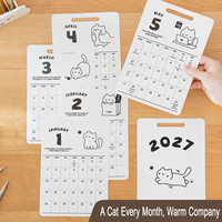 Calendrier de bureau imprimé 2027, planificateur mensuel inscriptible, tableau de planification pour l'organisation au bureau, à la maison ou à l'étude