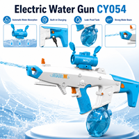 Shark Space Elektrischer Wassersprüher mit kontinuierlichem Strahl, Spielzeug mit Trommeltank und Ladekabel für Outdoor-Geschenkverkäufer