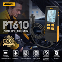 AUTOOL PT610 Kit d'outils de test de pression d'air du cylindre du moteur alimenté par batterie avec garantie de 3 ans pour voiture
