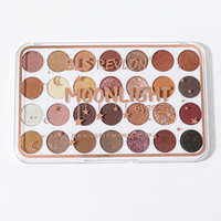 Palette d'ombres à paupières minérales personnalisable de haute qualité, 28 couleurs, effet métallique lumineux, vente en gros, OEM, marque privée