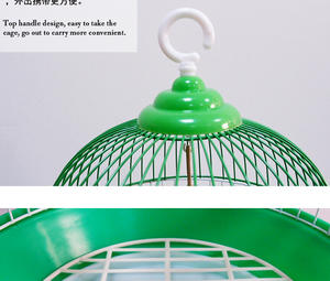 Chine Vente en gros Petite cage à oiseaux rouge pour perruches pinsons et canaris avec mangeoire Cage pour animaux de compagnie de qualité supérieure - Product Image 4