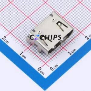 GT-HD001A-FNNG0 HDMI <b>Connector</b> SMD <b>Connector</b> ( <b>Connector</b> Type: HDMI-A )( Gender: Female )( Total Number of PINs: 19P ) - Product Image 1