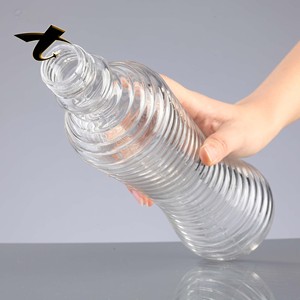 Bouteille en verre cylindrique de 500 ml pour boissons et jus, avec logo personnalisé, bouchon ROPP, joint en aluminium, emballage réutilisable pour boissons - Product Image 4