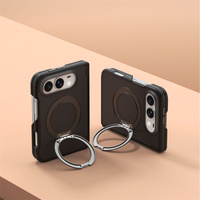 Pour iPhone Duo avec 360 °   Étui de téléphone pliable magnétique mat avec support rotatif pour iPhone 18 Fold, coque de protection antichoc