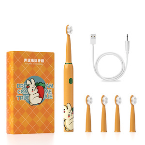 Chuanghe Children's Electric <b>Toothbrush</b> Extra Soft Bristles Rechargeable With 4 Brush <b>Heads</b> For Kids - Product Image 3