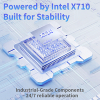 Carte réseau serveur Intel X710-DA4 Quad Port 10GbE SFP+ NIC PCIe X8 pour la virtualisation des centres de données