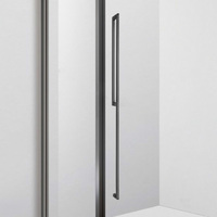 Pintu Geser Kamar Mandi Modern dari Baja Anti Karat & Kaca dengan Kaca 8mm, Pemisah Area Kering & Basah, Desain Khusus untuk Penggunaan Hotel