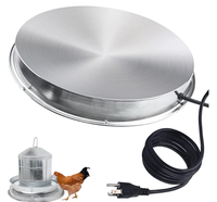 Base chauffée à l'eau de volaille de chauffe-eau de poulet en acier galvanisé pour l'abreuvoir de poulet en métal