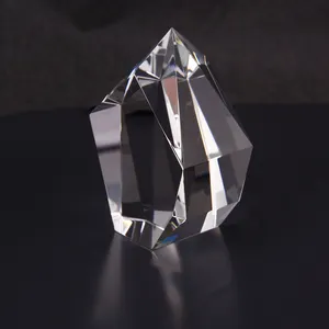 Blank Crystal Clear Cube Crystal 3D Laser Hand Engraving Clear Crystal For Interior Decoration