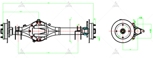 ชุดเฟืองท้ายสำหรับรถสามล้อไฟฟ้า-เพิ่มประสิทธิภาพ SiAECOSYS-SEVS SEVS-JH-136-1 เบรกดรัม/ดิสก์ - Product Image 3