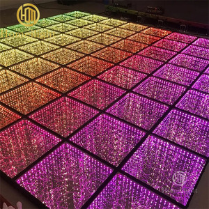 Homei Piste de Danse Lumineuse sur Moquette pour DJ, Boîte de Nuit, Soirée Dansante, LED 3D Miroir Ciel Étoilé, Plancher de Danse Abyssal - Product Image 2