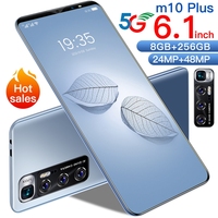 Disponibile 2022 telefoni cellulari M10 plus più venduti 12 512GB grande memoria 4800mAh Standby lungo Dual SIM Smart cellulare