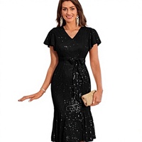SS172 Robe en cachemire perlée dos nu, style débardeur, moulante et audacieuse, collection Printemps/Été, best-seller transfrontalier pour le commerce extérieur féminin