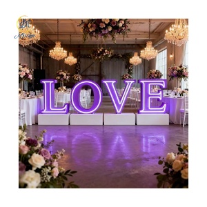 Grandi <span class=keywords><strong>Lettere</strong></span> e Numeri LED Luminosi da 3, 4, 5 Piedi, <span class=keywords><strong>Lettere</strong></span> Giganti a Bulbo LED Personalizzabili per Matrimoni - Product Image 2