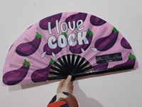 Büyük yansıtıcı el Fan 27cm / 33cm holografik UV Fan yüksek prim bambu katlanır Clack Rave Fan parti kullanımı için