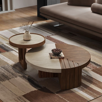Table à thé créative de la taille d'un noyer par Living Room Designer