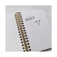 Cahier d'impression pour enfants de livre de texte en spirale à couverture rigide pratique de promotion pour les étudiants