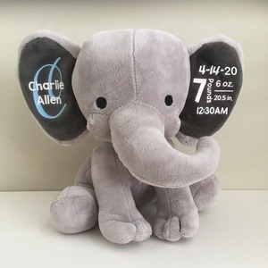 OEM Plush <strong>Elephant</strong> With Birth Day Grey Plush <strong>Elephant</strong> Doll <strong>Elephant</strong> Plush Toy Big Ears - Product Image 3