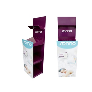 ชั้นวางสินค้าแบบตั้งพื้นทำจากกระดาษลูกฟูก พิมพ์โลโก้ตามสั่ง สำหรับจัดแสดงสินค้าอิเล็กทรอนิกส์ - Product Image 1