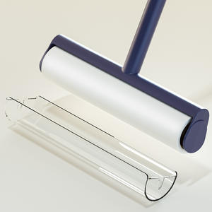 Tragbare lange Griff Papier klebrige wieder verwendbare Rollen Bürsten 60 Blatt Nachfüllen Boden reinigung Klebstoff Große Fussel rolle für Teppich - Product Image 4