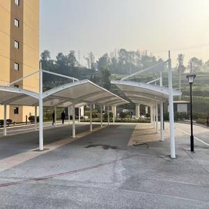 Customizable <b>Sunshade</b> Waterproof Wind-Resistant PVDF Tensile Structure Cantilever Parking Shade Canopy - Product Image 3