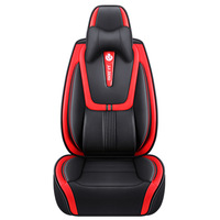 Nouveau coussin de siège de voiture tout cuir universel quatre saisons tout inclus cinq places avec soutien lombaire, best-seller transfrontalier sur Amazon