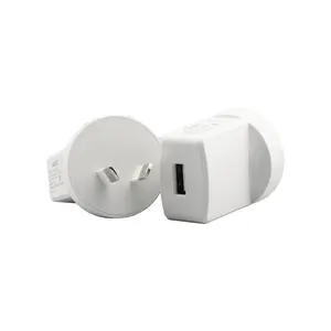 Custom Logo 10w Universal AU Plug Charger Power Adapter AC Travel Single 5V2A USB Wall Charger 5v