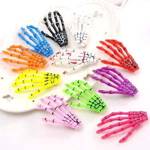 Halloween Skeleton Hand <b>Hair</b> Clips Creepy Bone Claw Barrettes <b>Women</b> Plastic <b>Hair</b> <b>Accessories</b> <b>for</b> Party Costume - Product Image 2