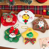 Porte-clés Pomme de Noël en Peluche, Adorable Pendentif Animal en Peluche Doux, Cadeau de Fêtes, Jouet en Peluche Personnalisé