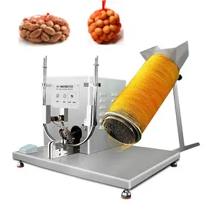 garlic onion potato ginger fruits vegetables mesh net bag packaging packing clipping clipper sealing machine hand manually