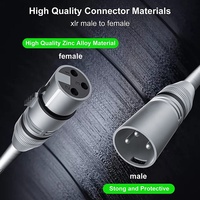 Câble XLR 3 broches Câble microphone XLR professionnel 1M 2M 3M 5M 10M 15M 20M 30M 50M 100M Câble audio XLR 3 broches mâle à femelle