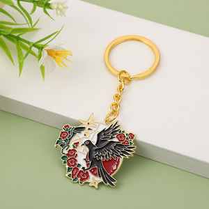 Tùy chỉnh quốc gia động vật <span class=keywords><strong>Fox</strong></span> đuôi rắn tinh thần chim hợp kim nhỏ giọt dầu men Keychain phim hoạt hình phụ kiện Mặt dây chuyền cho món quà - Product Image 3