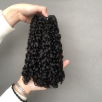Funmi para Pixie Curl High-End 12A Grado Super Double Drawn Virgen Cutícula Alineada Paquetes de cabello brasileño Color natural crudo