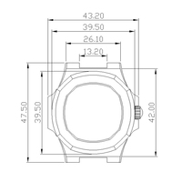 Casing Jam Tangan Baja Persegi 40mm Model Bevel, Tali Logam Solid Berembos, Cocok untuk Mesin NH36, Jam Tangan Pria Premium, Laris 2026