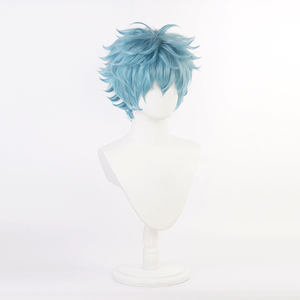 Peluca de Cosplay Ainizi de 30 cm, Cabello Corto Azul Claro, Personaje de Kawata Soya de Tokyo Revengers - Product Image 3