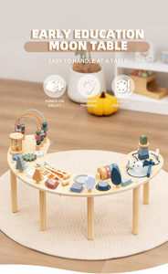 Mesa de Juego Sensorial de Madera Multifuncional Montessori en Oferta, con Xilófono y Juguetes de Actividades para Niños y Bebés - Product Image 6