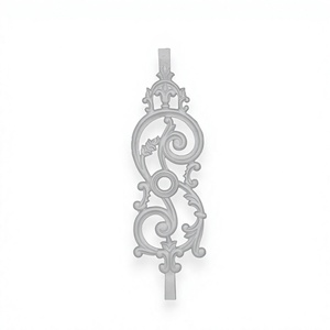 Ventana de Rejilla sin Marco de Aluminio y Hierro Fundido Moderna, Resistente a la Oxidación, Superficie Pulida, Montaje en Suelo, Decorativa para Balcón, 5 Años de Garantía - Product Image 2