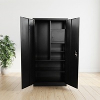 Nouvelle Armoire en Acier Design, Placard Métallique pour Vêtements, Meuble de Chambre Almirah, Armoire à 2 Portes en Métal, Casier