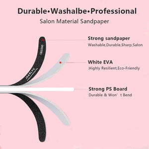 Yüksek kalite siyah zımpara düz tırnak dosyaları akrilik zımpara tampon dosyaları 180/240 Grit dayanıklı yıkanabilir manikür dosyaları Salon - Product Image 3